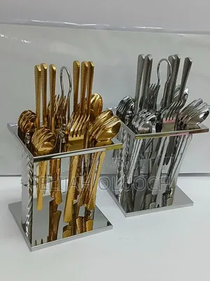 25 Pcs Dining Glister Astrid Cutlery Set With Stand