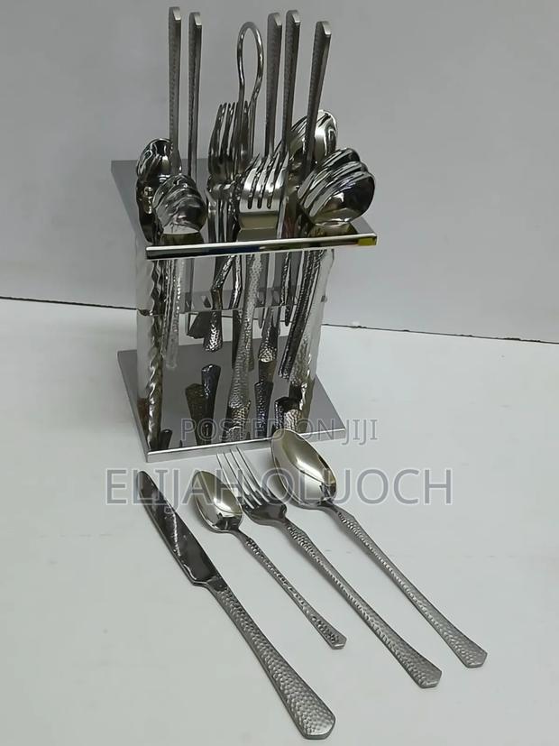 25 Pcs Dining Glister Astrid Cutlery Set With Stand - thumbnail 5