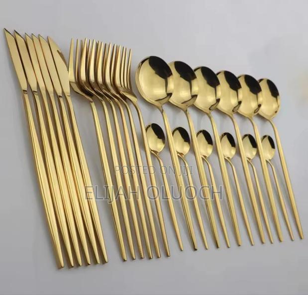 24pcs Luxury Cutlery Set Stainless Steel Now Available - thumbnail 4