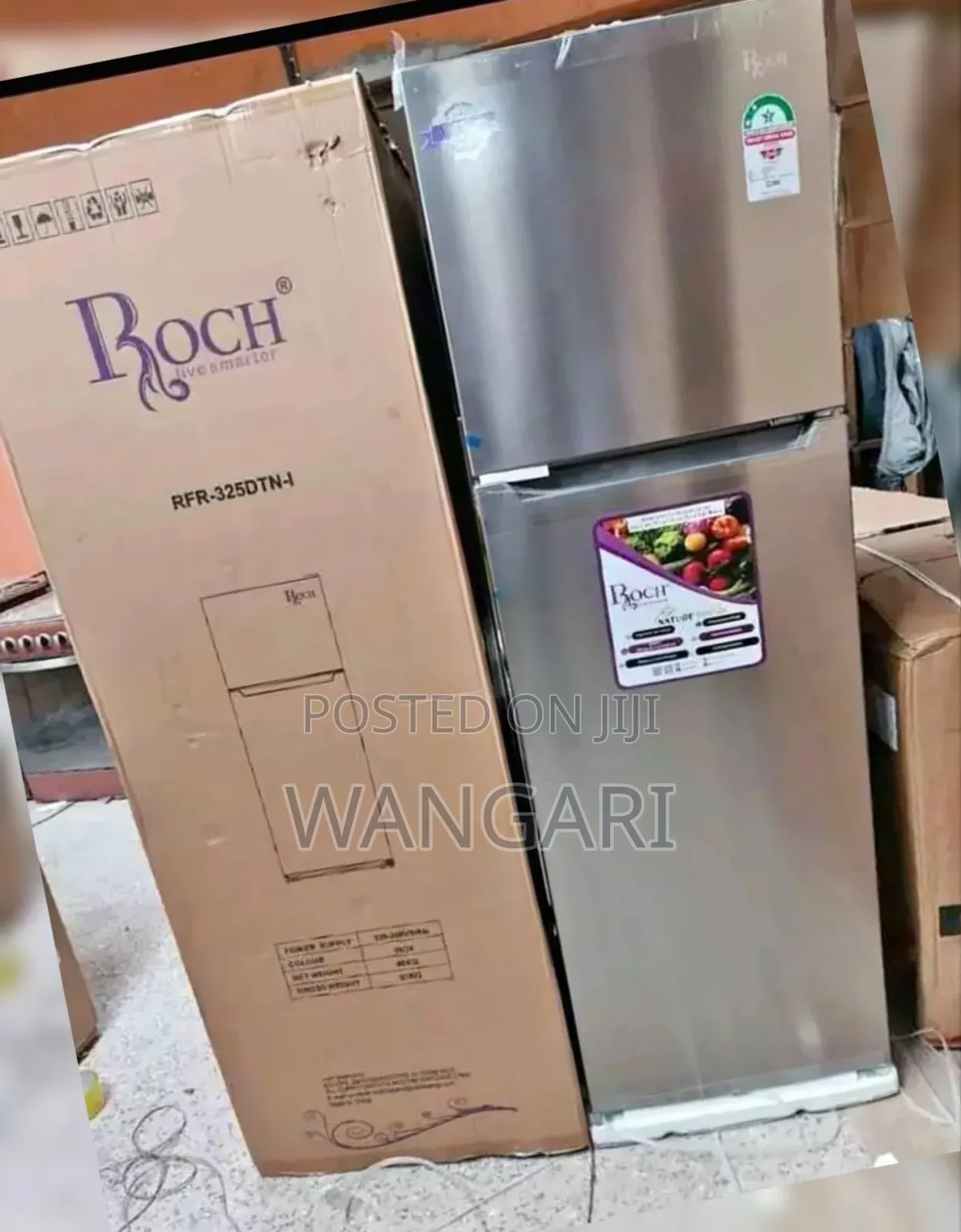 Roch Double Door 255l Fridge