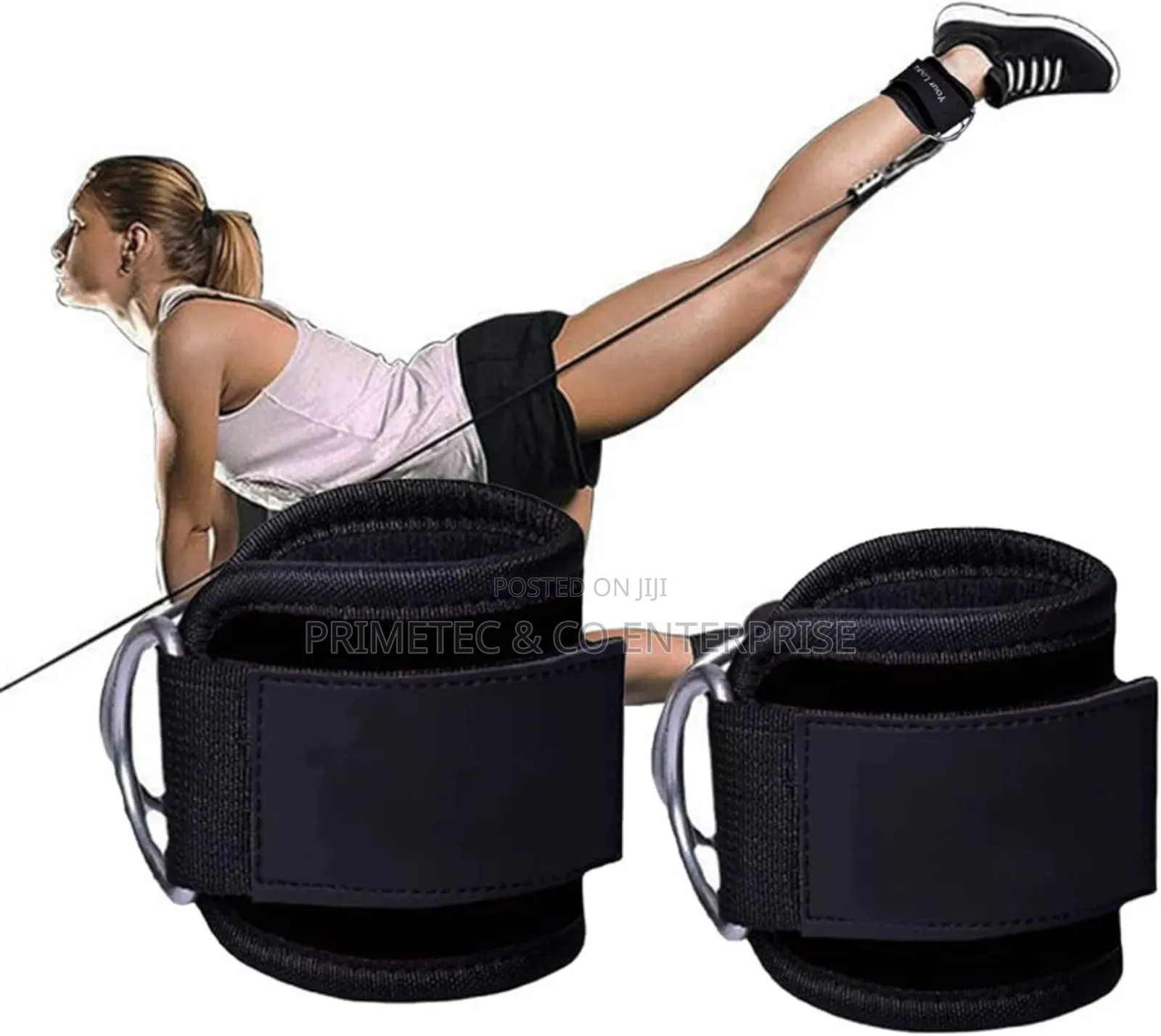 2pcs Ankle Straps for Cable Machines Kickbacks