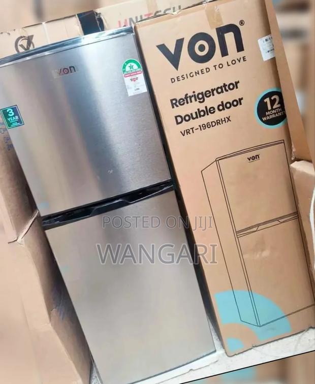 Von Double Door Vrt196drhs Fridge - main view