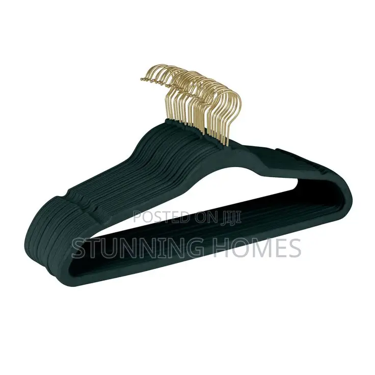 10 Non Slip Velvet Hangers