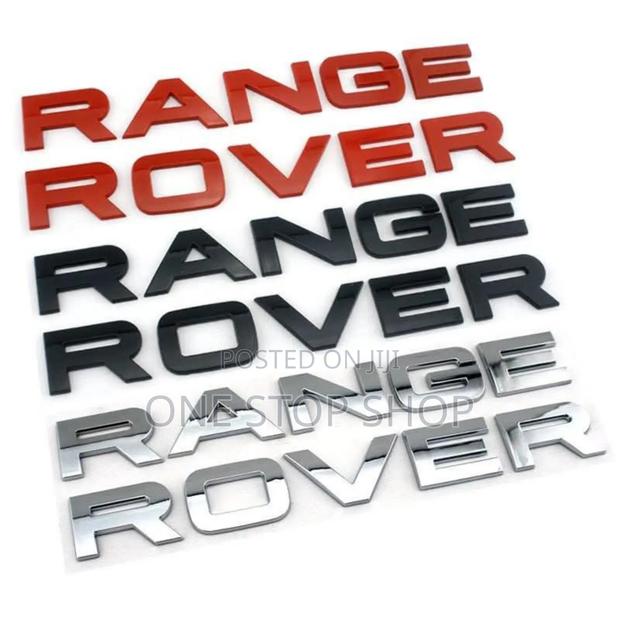 Range Rover Lettering Emblem in Different Colors Shade - main view