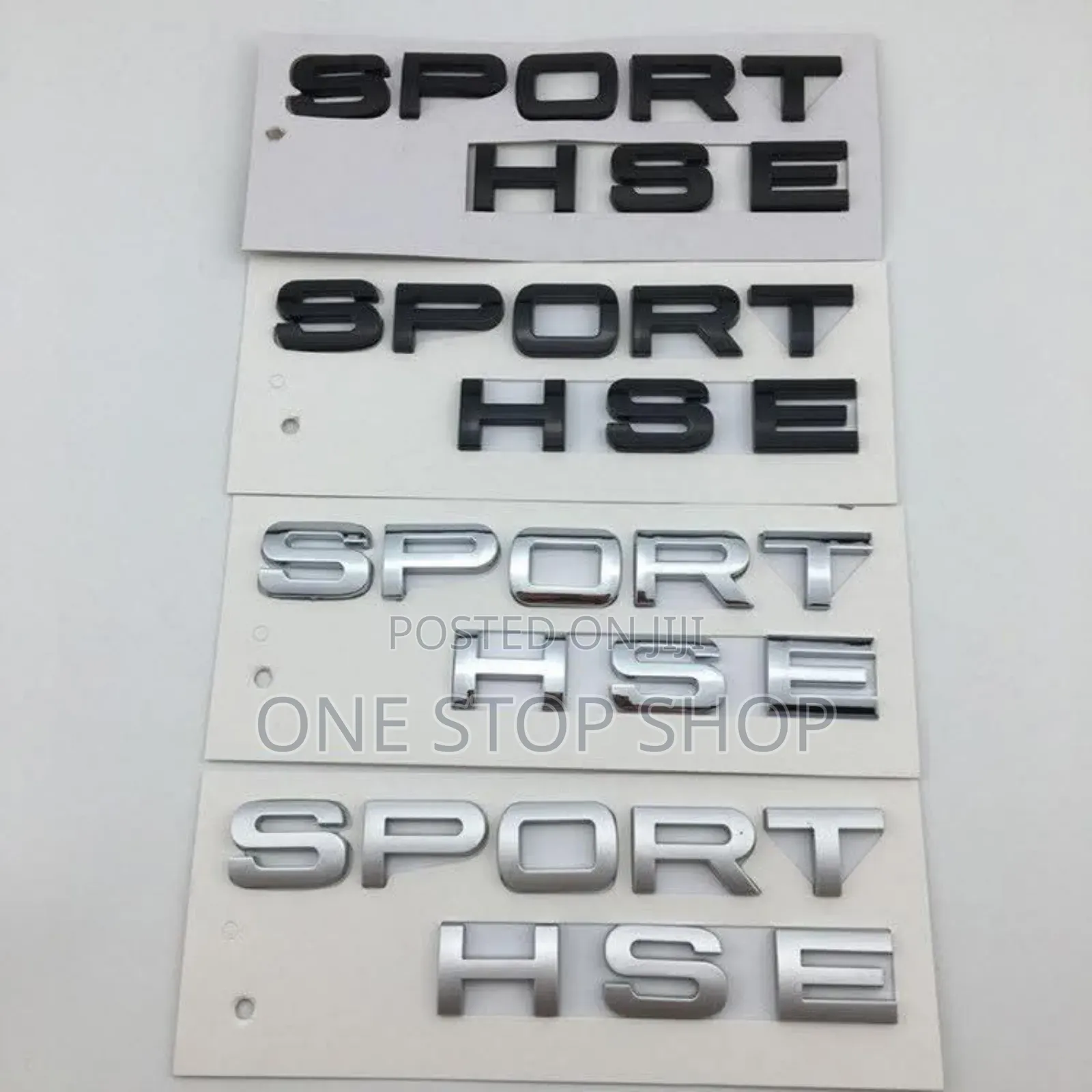 Sport Hse Range Rover Boot Emblem in Chrome and Black