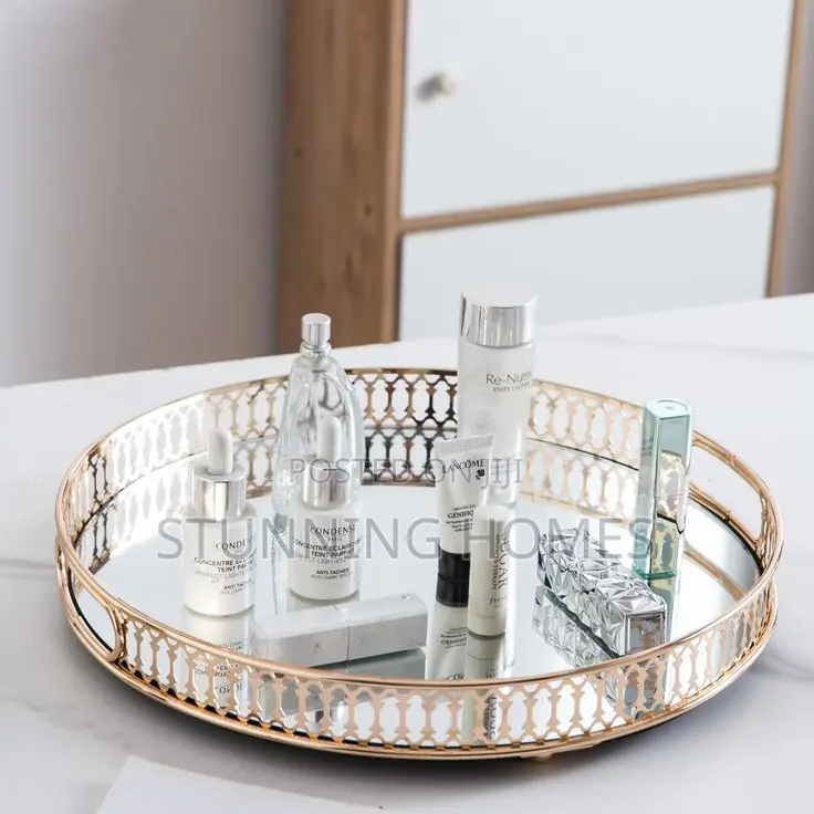 Large Vanity Tray With a Mirror