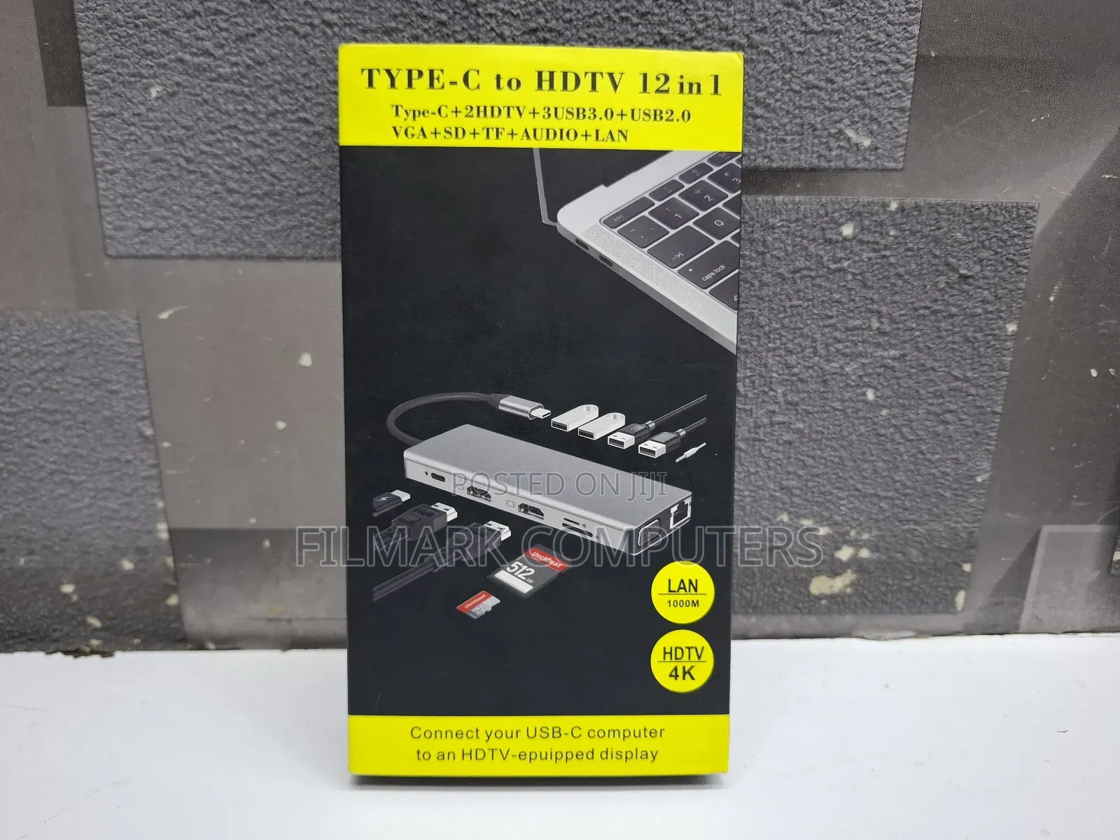 Type-c To Hdtv 12 In 1 Type-c+2hdtv+3usb3.0+Usb2.0 Vga+Sd+Tf+Audio+Lan