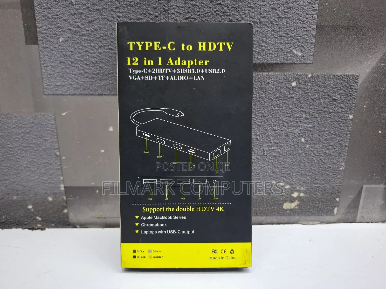 Type-c To Hdtv 12 In 1 Type-c+2hdtv+3usb3.0+Usb2.0 Vga+Sd+Tf+Audio+Lan