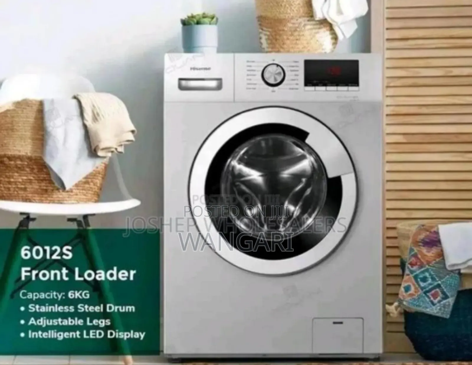 Colour White Hisense 8kgs Wash and Dry Washing Machine