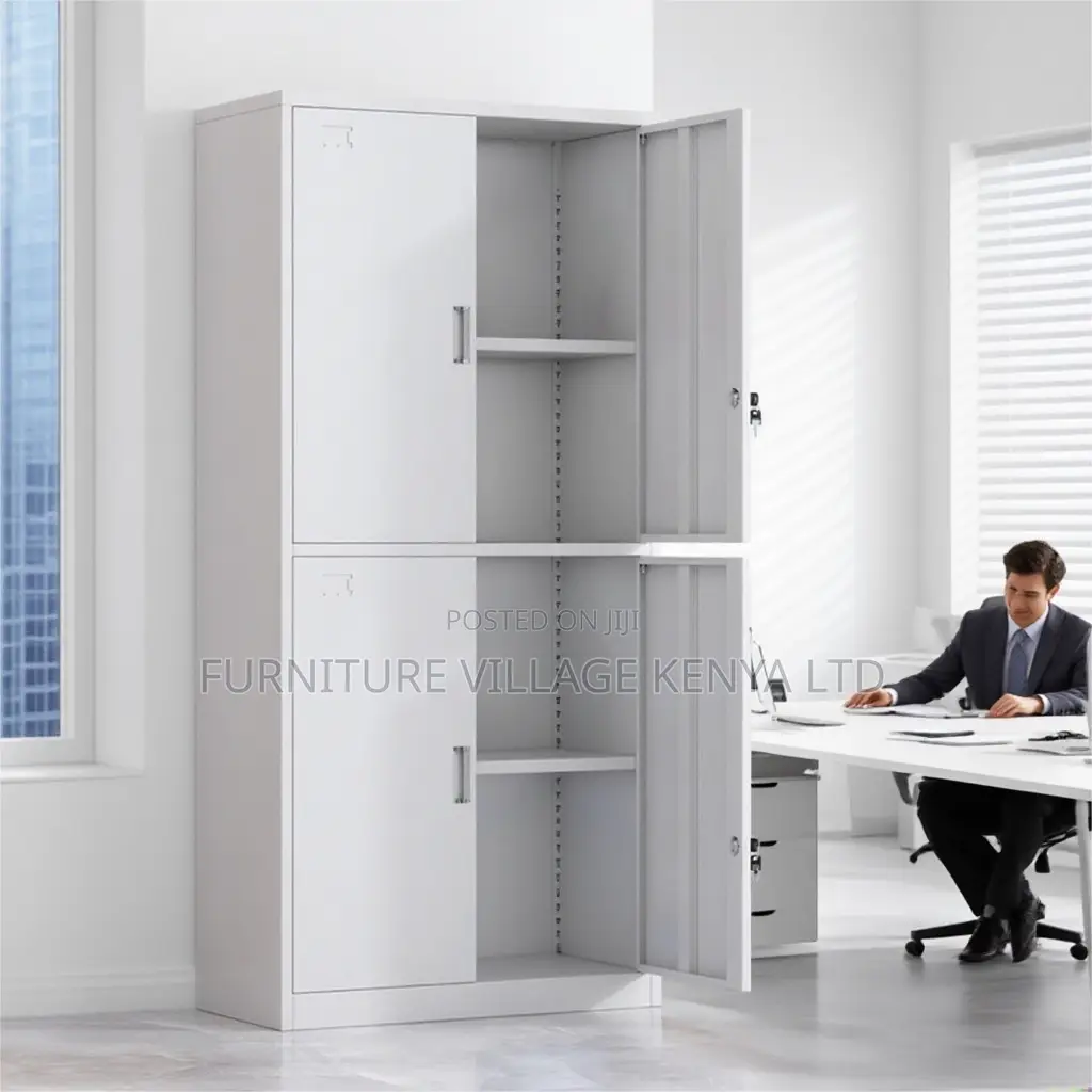 Office Cabinet; Modern 4-door Office Storage Cabinet
