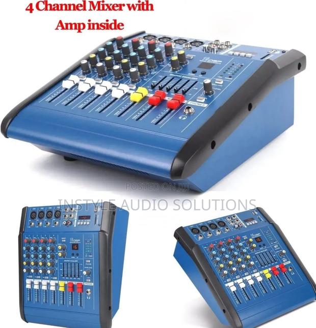 4 Channels Max Powered Amp Usb/Bluetooth 500 Watts Pay on Delivery