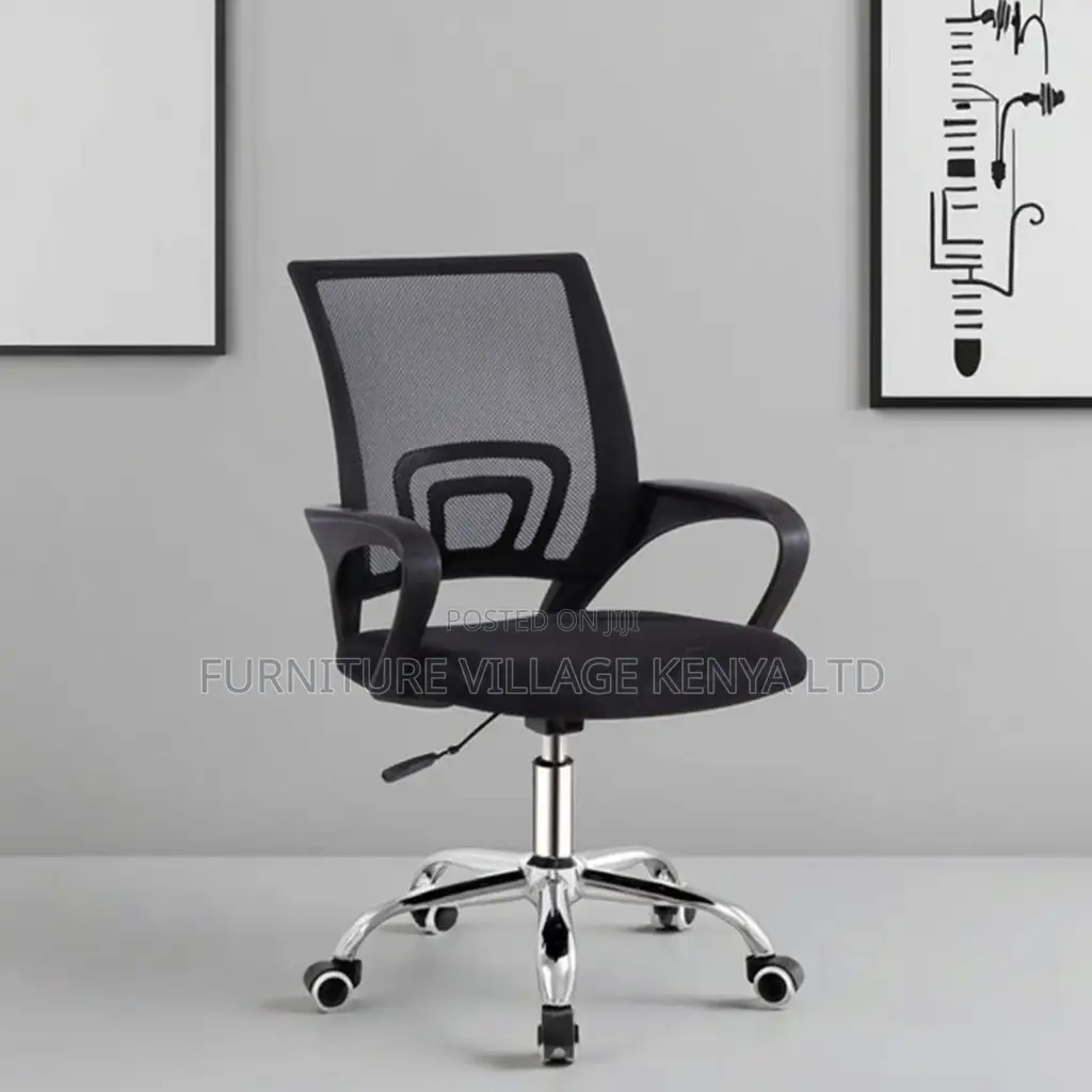 Office Chair; Clerical Medium-back Mesh Office Chair