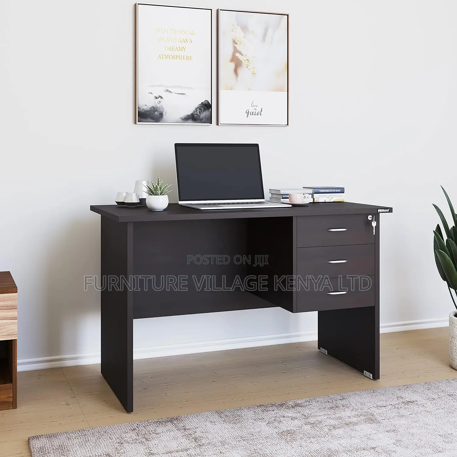 Office Desk; 120mm Home Office Study Desk With Drawers
