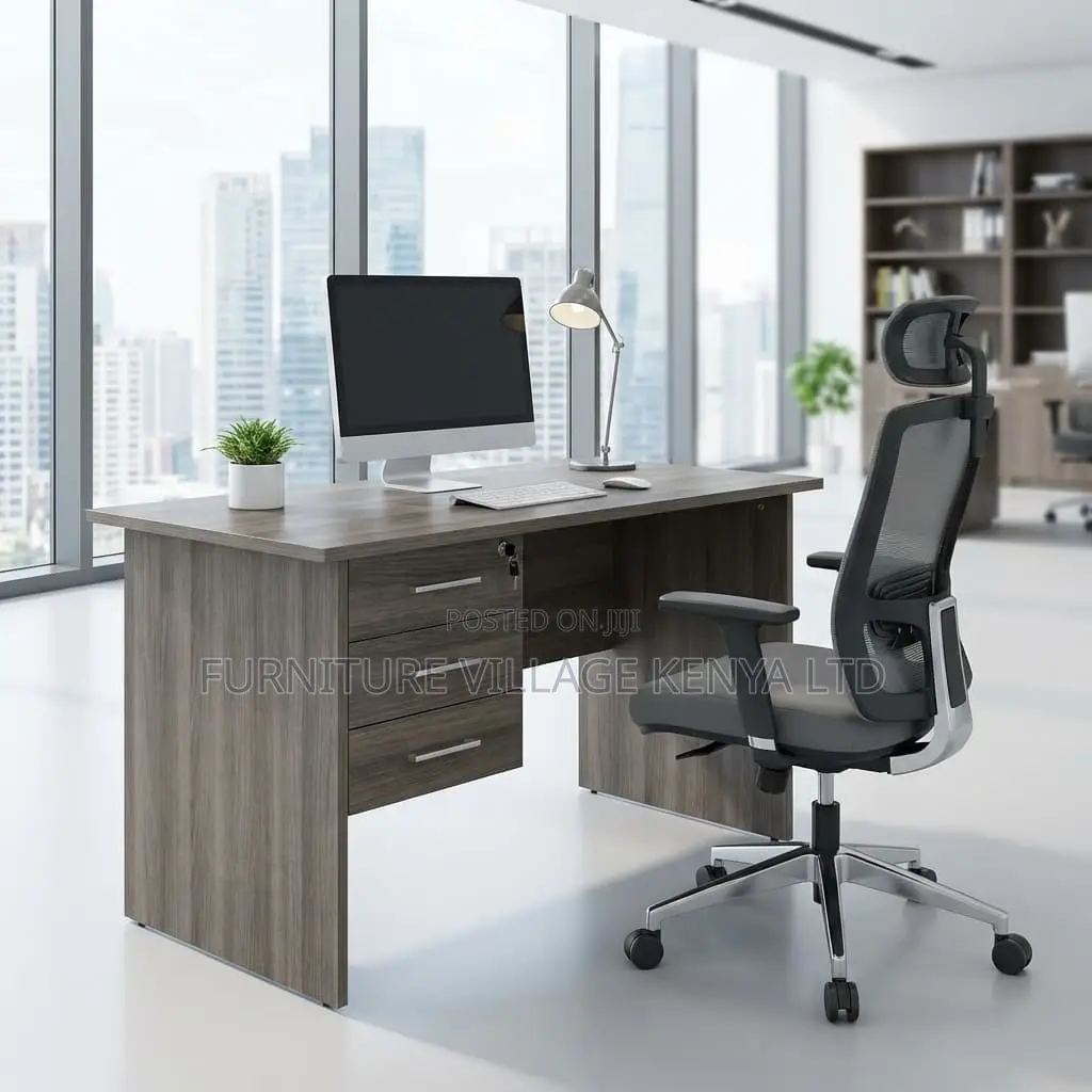 Office Desk; 120mm Home Office Study Desk With Drawers