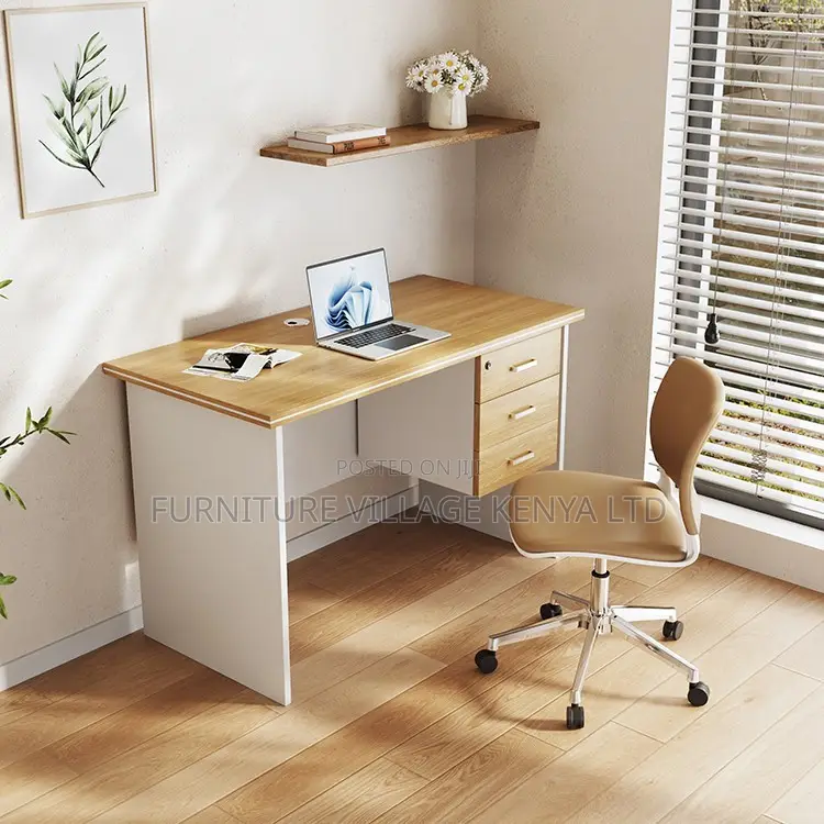 Office Desk; 120mm Home Office Study Desk With Drawers