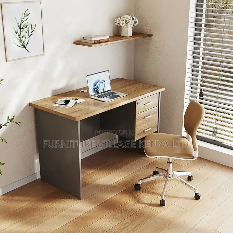 Office Desk; 120mm Home Office Study Desk With Drawers