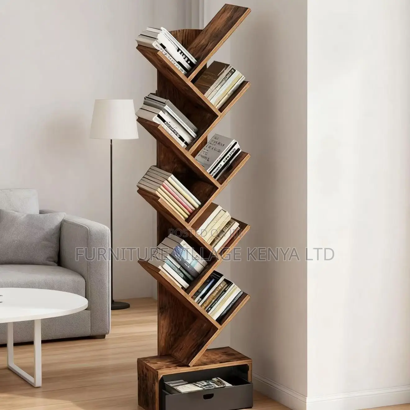Office Cabinet; 10 Tier Home Office Tree Bookshelf