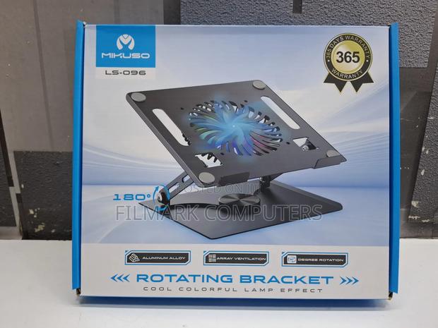 Mikuso Ls-096 Adjustable Laptop Stand With Rgb Cooler Fan – 360 Degree