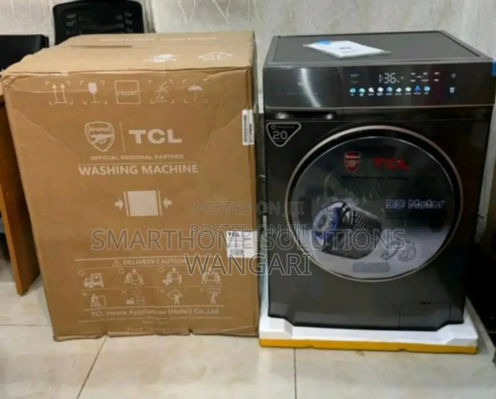 Color Grey New TCL 10kgs Wash and Dry Washing Machine