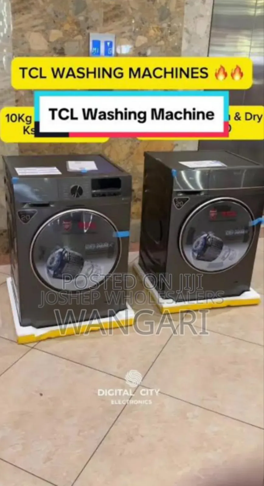 With Dryer New TCL 10kgs Wash and Dry Washing Machine