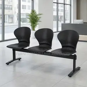 Office Chair; 3-link Plastic Seats Waiting Bench