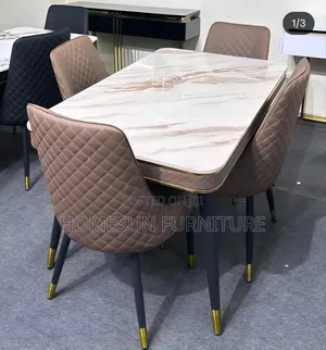 6 Seater Marble Dining Table