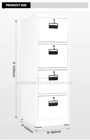 Office Cabinet; 4-drawer Office Filing Cabinet