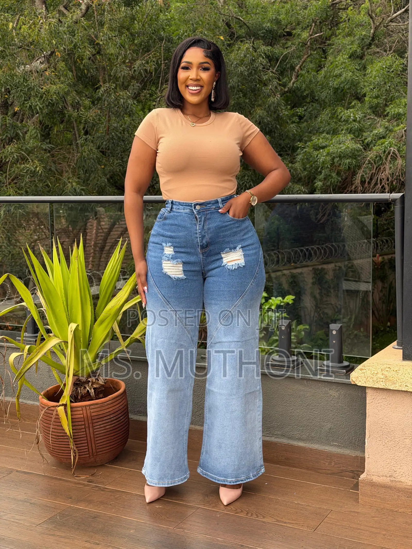 Rugged Ombré Colored Mom Jeans Size 28-36