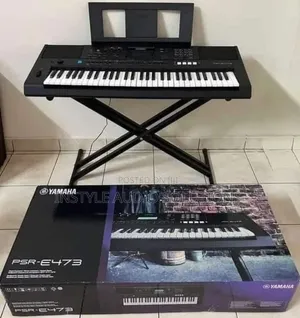 Yamaha Psr- E 473 Keyboard Original - Metallic Stand Pay On Delivery