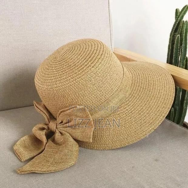 Foldable Straw Beach Hat – Travel Friendly Sun Protection Hat - thumbnail 3