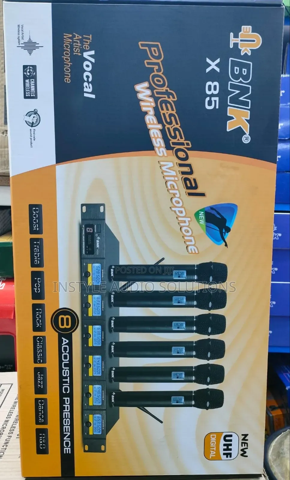 BNK X85 Dynamic 6 Wireless Microphones Powerful Digital Microphone