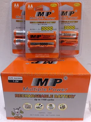 Microphone Mp 3000mah Rechargeable Batteries Set of Two