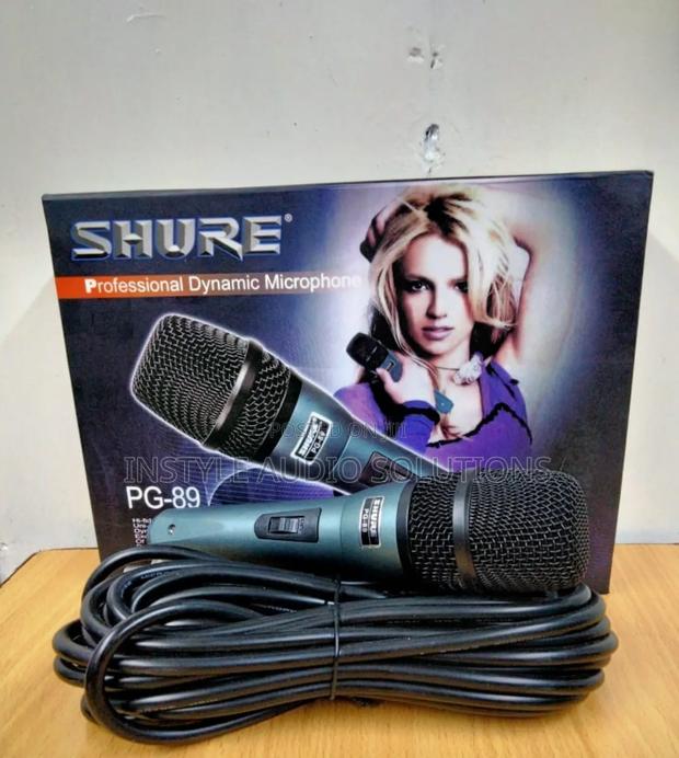 Shure Pg 89 Wired Microphone - 10 Meters Quality Cable Pay on Delivery
