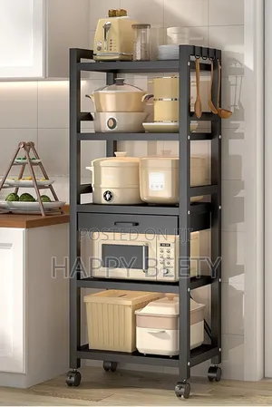 *5 Tier Metallic Kitchen Rack*