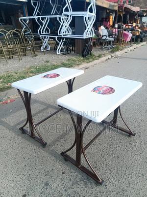 Restaurant Marble Branded Tables, White - thumbnail 2