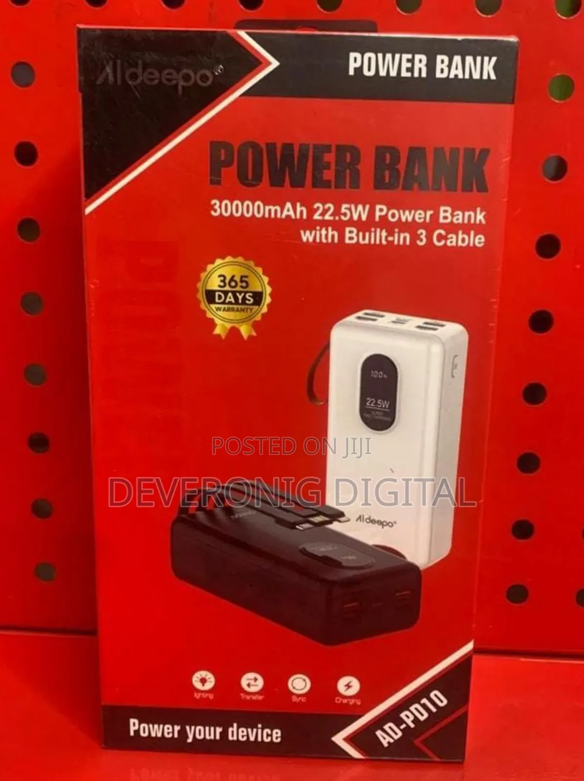 *Aldeepo Power Bank 22.5w* *Ad-Pd10 30000mah* *