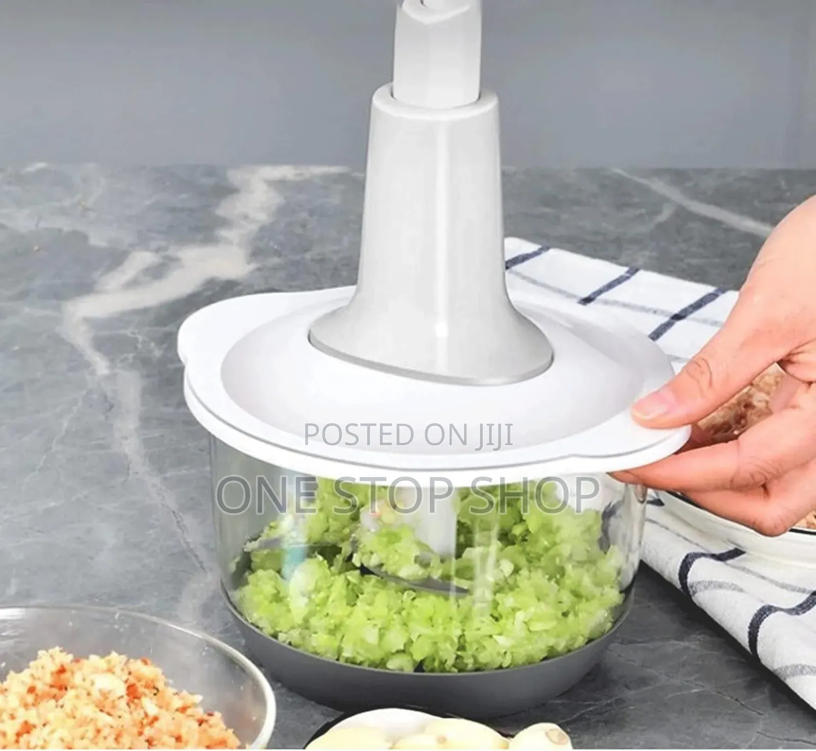 1.5l Garlic Chopper Manual Veggie Mincer