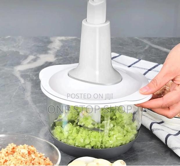 1.5l Garlic Chopper Manual Veggie Mincer - thumbnail 4