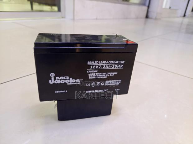 Mg Jacobs 12v 7.2ah 20hr Sealed Lead Acid Rechargeable Battery