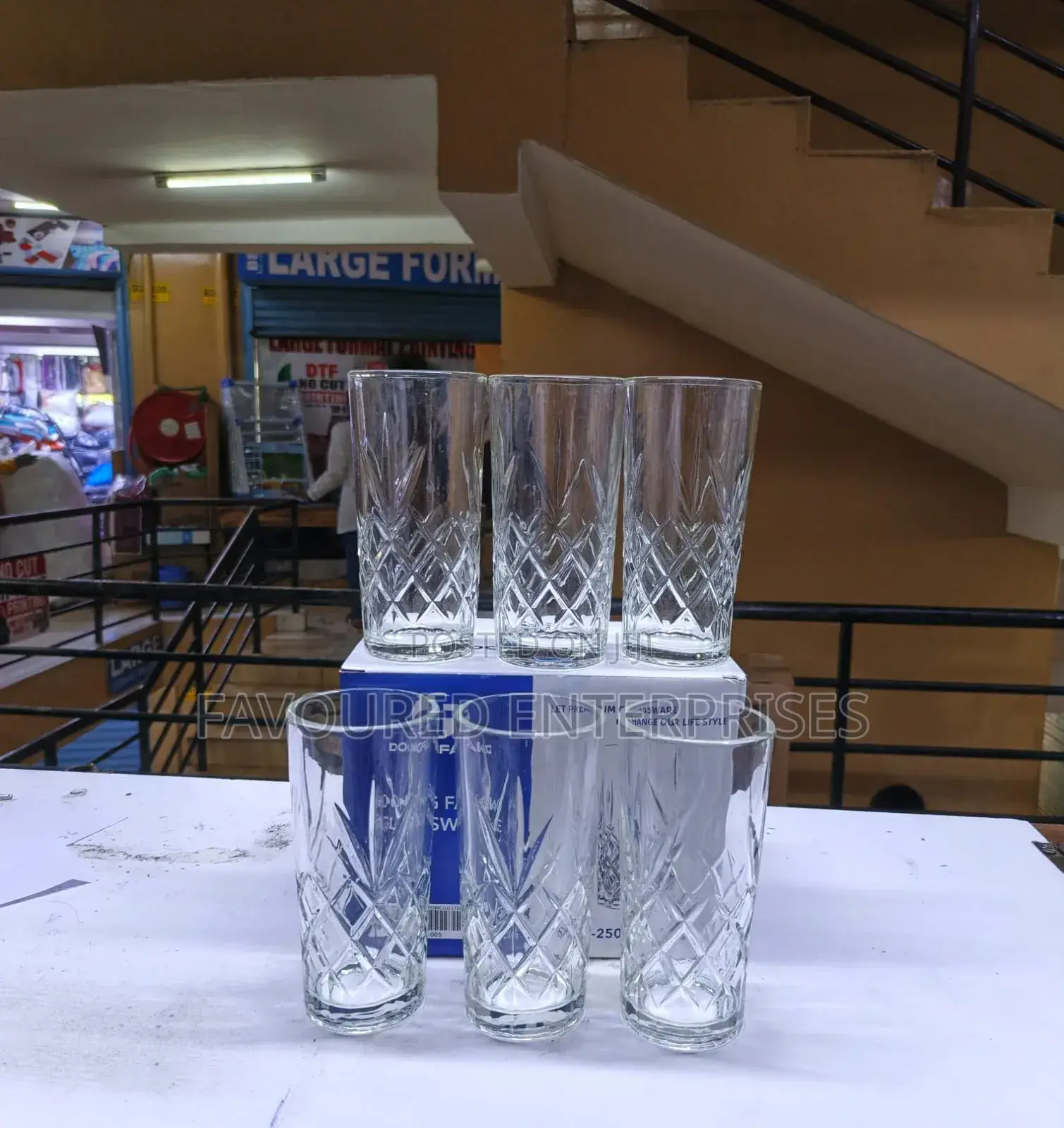 Diamond Highball Glass