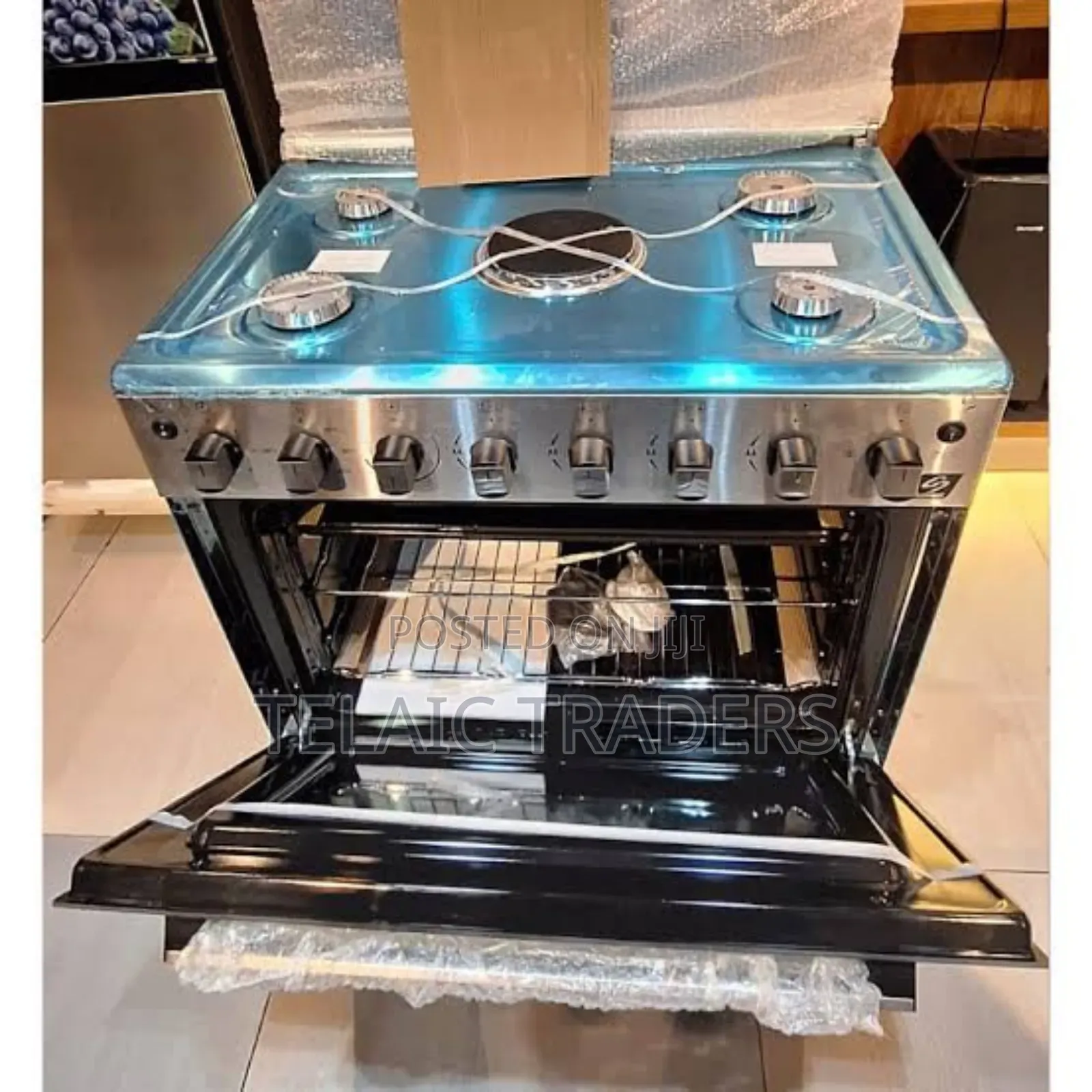 60*90 Starworth 4+1 Stainless Steel Cooker With Electric Oven