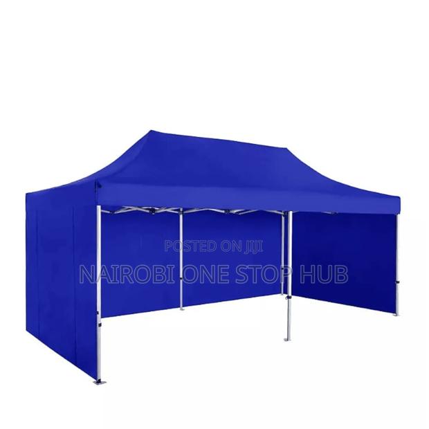 Canopy Tent / Gazebo Tent 3×6 Meters With Blocked Sidewalls – Blue