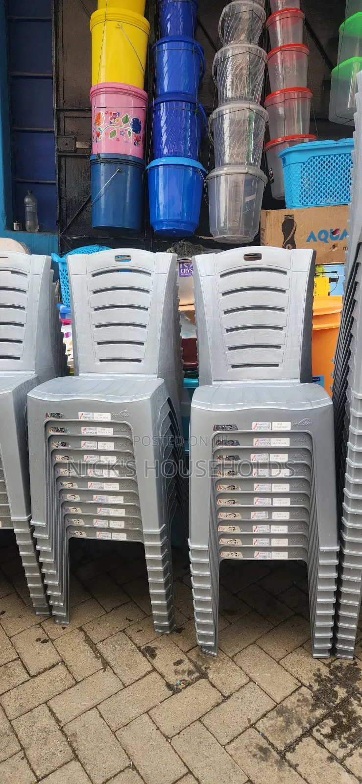 New Baby , Plastic Chairs in the Market
