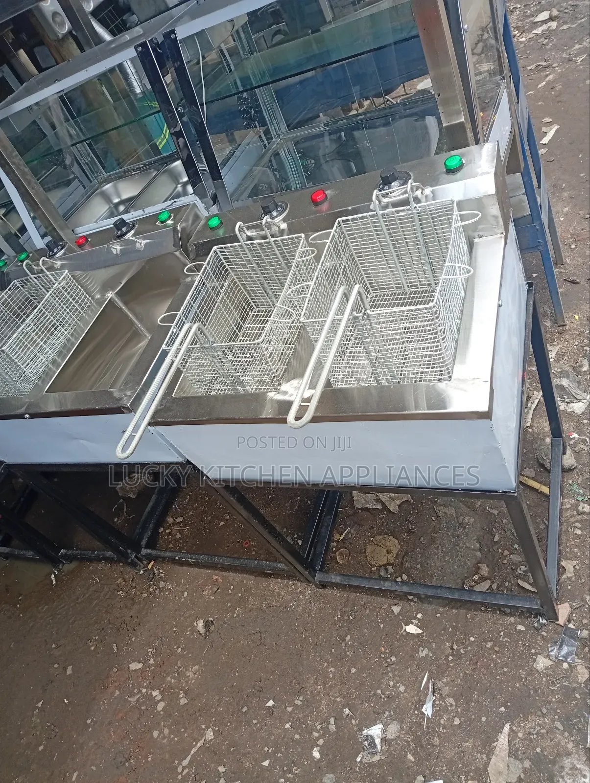 Deep Stainless Steel Chips Fryer.