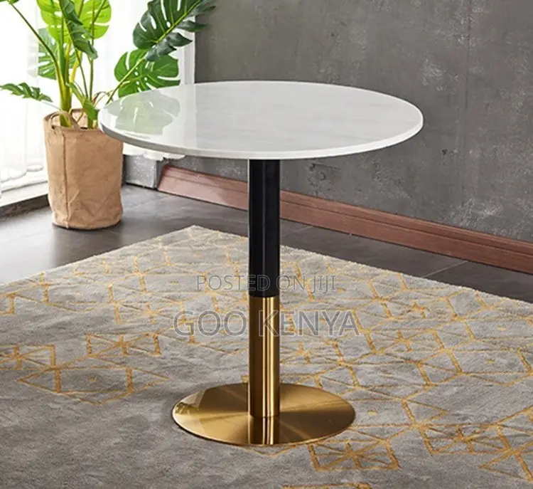 Home Table; Round Metal Frame Coffee Table For Home
