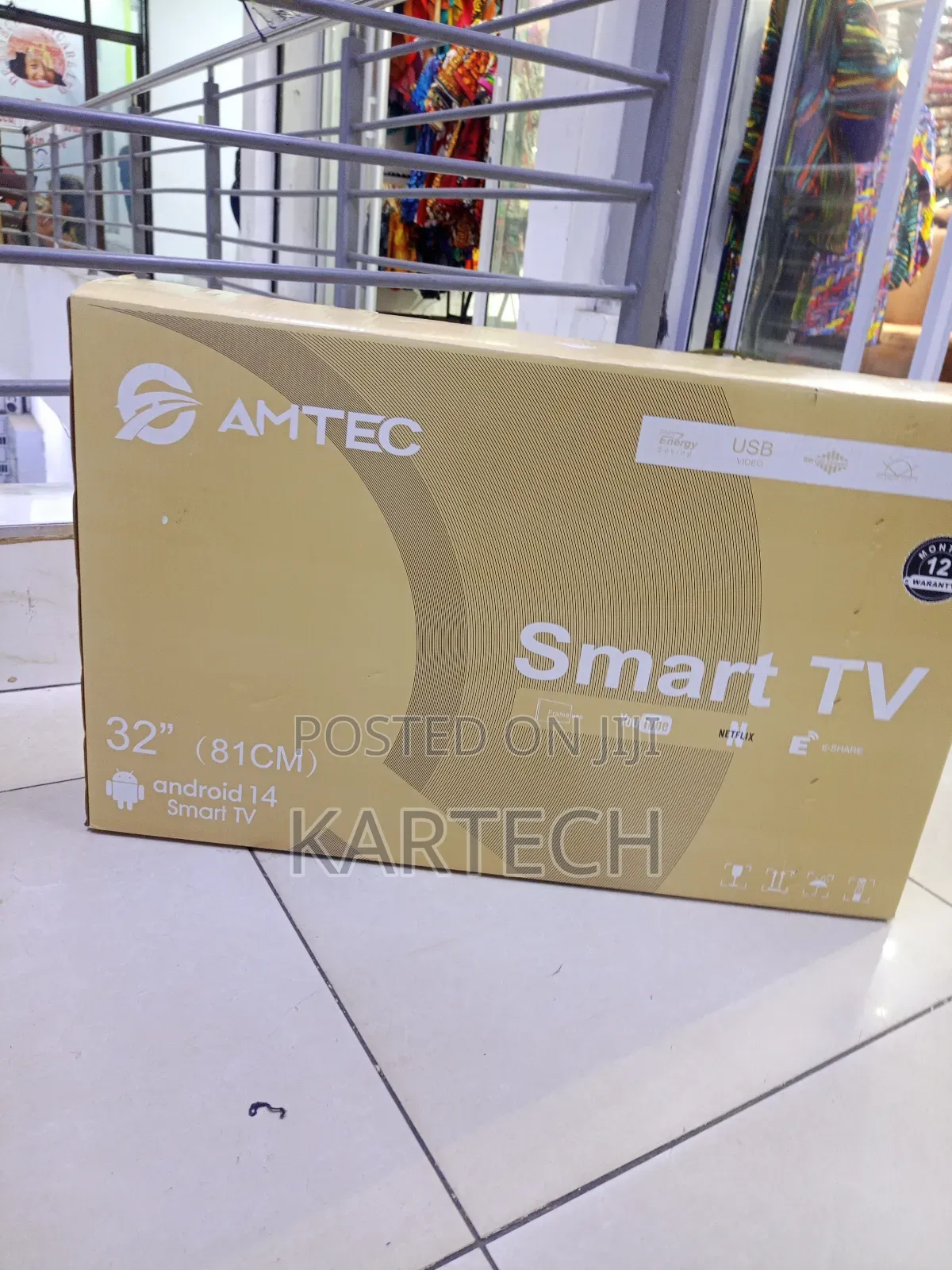 Amtec 32" Frameless Android Smart Television