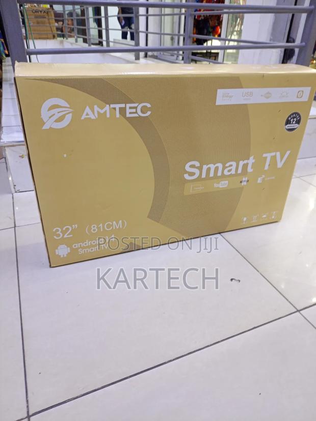 Amtec 32" Full Hd Led Frameless Android Smart Tv Bluetooth, Youtube - main view