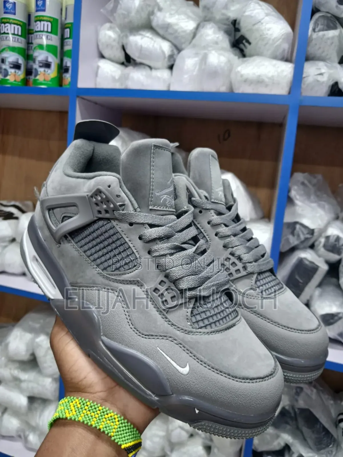 Jordan 4 Bike Grey