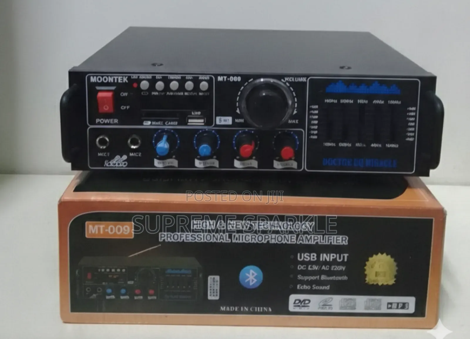 Moontek Mt-009 Professional Microphone Amplifier. Power Output 40w×2