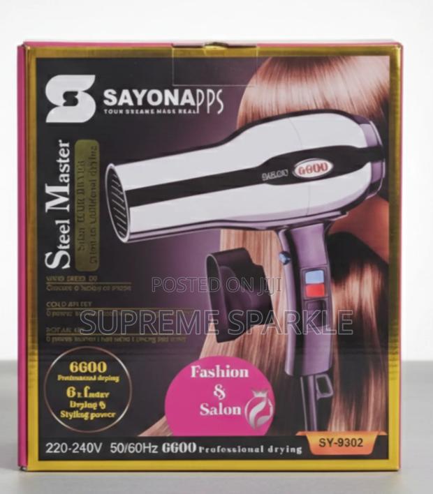 Sayona Professional Hair Blow Dryer, Sy-9302, 220-240v - main view